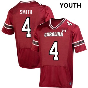Youth Michael Smith Garnet University of South Carolina College Football #4 Jersey 259226-741