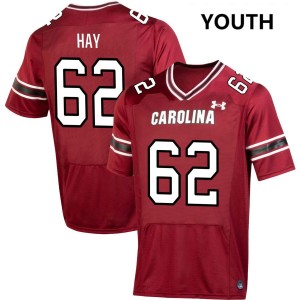 Youth Nolan Hay Garnet South Carolina Gamecocks College Football #62 Jerseys 285650-978