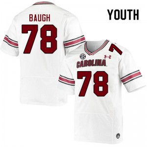 Youth Trovon Baugh White South Carolina Gamecocks College Football #78 Jersey 335416-732