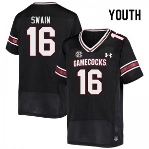 Youth Vicari Swain Black Gamecocks College Football #16 Jersey 975957-599