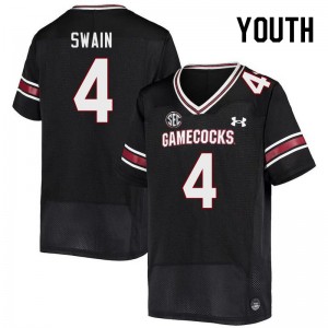 Youth Vicari Swain Black University of South Carolina College Football #4 Jersey 764517-441
