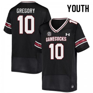 Youth Wendell Gregory Black University of South Carolina College Football #10 Jersey 947316-903