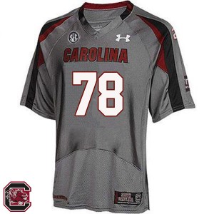 Men Zack Bailey Gray Gamecocks College Football #78 Jersey 659252-613
