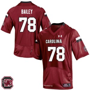 Men Zack Bailey Red University of South Carolina College Football #78 Jersey 190251-551