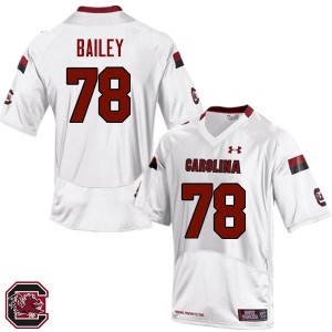Men Zack Bailey White South Carolina Gamecocks College Football #78 Jersey 546051-812