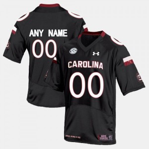 Men Custom Black South Carolina Gamecocks College Football #00 Jersey 324494-623