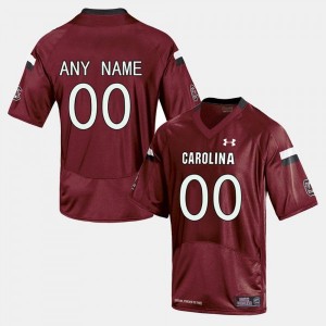 Men Custom Garnet South Carolina College Football #00 Jersey 386011-836